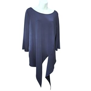 Banana Republic Blue Top Front Tie Blouse Sz.M